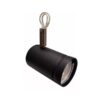 CABEZAL DE DICRO LED GU10 LISO NEGRO MICRO PARA RIEL