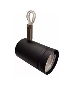 CABEZAL DE DICRO LED GU10 LISO NEGRO MICRO PARA RIEL