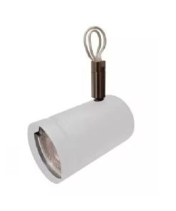 CABEZAL DE DICRO LED GU10 LISO BLANCO MICRO PARA RIEL