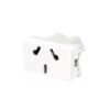 MODULO TOMACORRIENTE 10A PLATINUM BLANCO