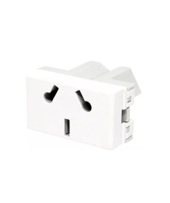 MODULO TOMACORRIENTE 10A PLATINUM BLANCO