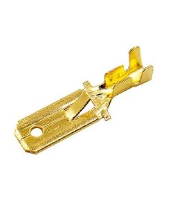 Nº830 TERMINAL PALA MACHO CON TRABA 6.3MM