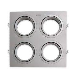 LUMINARIA EMBUTIR SLIM 4 LUCES ALULINE BLANCO PHILIPS