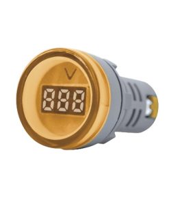 VOLTIMETRO CA DIGITAL LED D22 80/500Vca AMARILLO (M0PV)