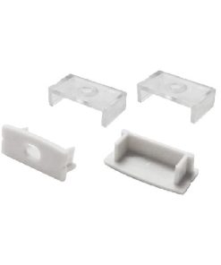 KIT DE 2 TAPAS Y 2 CLIPS PARA PERFIL ALUMINIO, PER-01-2M