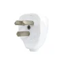 FICHA MACHO 3 PERNOS CHATOS BLANCO LATERAL