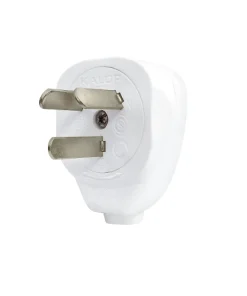 FICHA MACHO 3 PERNOS CHATOS BLANCO LATERAL