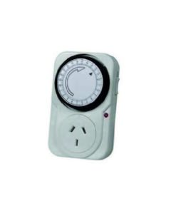 TIMER PROGRAMABLE ANALOGICO C/FICHA ENCHUFABLE 220V (TIM1660)
