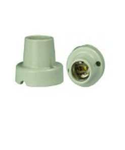 RECEPTACULO CURVO CERAMICA E27 (RCH)