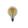 LAMPARA LED FILAMENTO GLOBO 6W LUZ CALIDA AMBAR E27 CANDELA