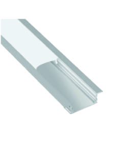 PERFIL DE ALUMINIO EMBUTIR 17X7mm COVER OPAL 2 mts