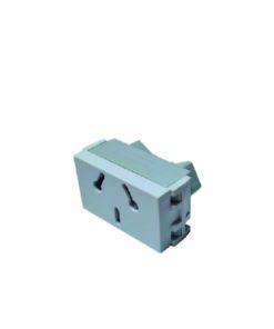 MODULO TOMACORRIENTE 10A BINORMA BLANCO SPOT