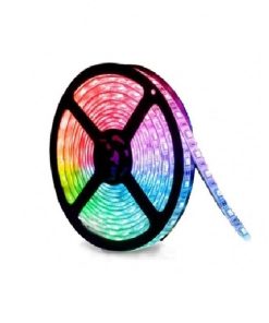 TIRA FLEXIBLE 5050 60LEDS/MT. EXTERIOR RGB IP65 X 5MTS