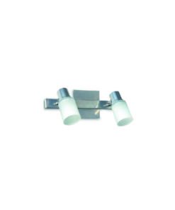 APLIQUE 2L BASE REGLETA 350 C/TULIPA ACERO