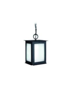 COLGANTE FAROL ORIENTAL 1 LUZ ESMERILADO NEGRO