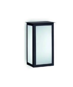 FAROL ORIENTAL DE PARED NEGRO SATINADO 2 LUCES 180X400 E27