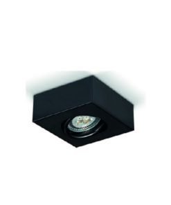 SPOT SEMI-EMBUTIDO MOVIL 1L GU10 10X10 NEGRO SAN JUSTO