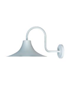 APLIQUE PANTALLA METAL Ø30CM BRAZO 1/2" BLANCO MICROTEXTURADO