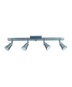 APLIQUE 4L GU10 BASE REGLETA 80 CM PLATA