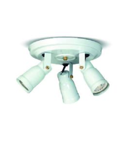 PLAFON 3L MOVIL DICROLED GU10 BASE REDONDA Ø220MM