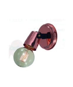 APLIQUE BASE REDONDA 1 LUZ DIRECCIONABLE COBRE (DISC)