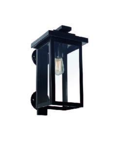 FAROL CHAPA RECTANGULAR NEGRO C/MENSULA