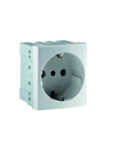 MODULO TOMACORRIENTE BIPOLAR SCHUKO 16A JELUZ BLANCO