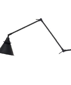 APLIQUE DE PARED ARTICULADO "SASA" NORDICO NEGRO E27
