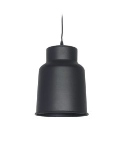 COLGANTE GRANDE PANTALLA ALUM Ø21 H 28CM 1L E27 NEGRA