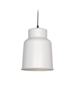 COLGANTE GRANDE PANTALLA ALUM Ø21 H 28CM 1L E27 BL MICRO