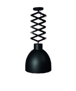 COLGANTE GALPONERO GRANDE NEGRO INT BLANCO CON EXTENSIBLE E27