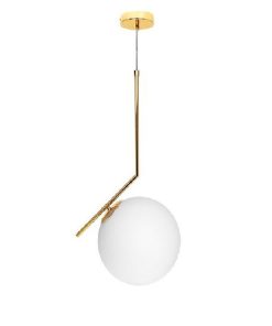 COLGANTE 1 LUZ "J" ORO DELHI TULIPA GLOBO OPAL