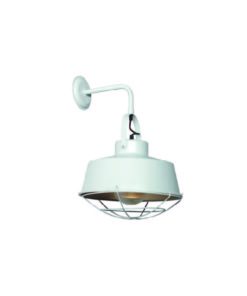 APLIQUE PARED Ø33CM C/HERRADURA Y BARRAL"L"BCO MICRO/ORO MATE