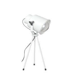 LAMPARA DE MESA TRIPODE METALICA E27 BL MICRO