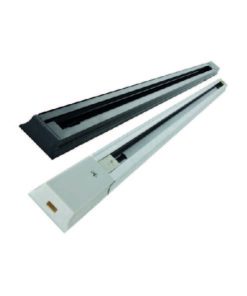 RIEL DE ALUMINIO 1 VIA 2 MTS NEGRO
