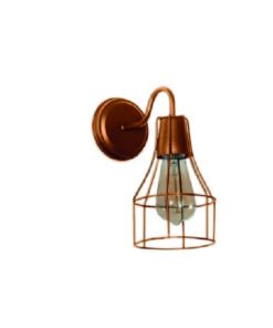 APLIQUE JAULA BOTELLA MINI 1 LUZ COBRE E27 (Disc)