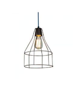 COLGANTE ALAMBRE 1L E27 TIPO JAULA BOTELLA COBRE Ø20CM