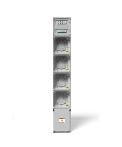 GABINETE MOD. VIV. COL. 4 MONOF. S/TM S/ID O-D (H1800mm)