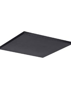 BASE CUADRADA P/COLG. C/SEMICORTES DE 1 A 17 37X37X2.5 NEGRO