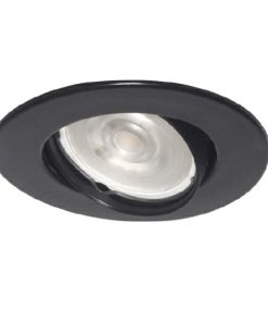 SPOT MOVIL EMBUTIR Ø93MM PVC POLICARBONATO C/GU10 NEGRO