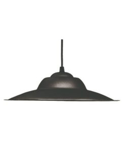 COLGANTE CHAPA CHINO 22CM E27 NEGRO MICROTEXT. FERROLUX