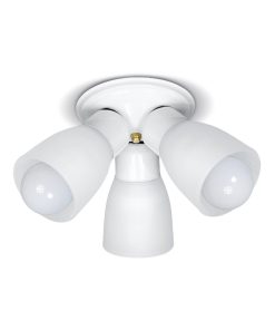 APLIQUE P/VENTILADOR 3 LUCES NEGRO E27 B/C
