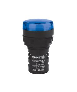 LUZ PILOTO OJO DE BUEY 22MM AZUL LED 230V CORTO