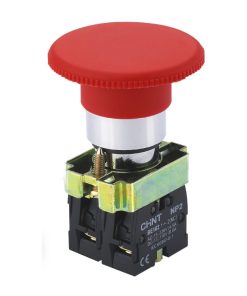 PULSADOR DE EMERGENCIA TIPO HONGO 60MM ROJO - 2N/C