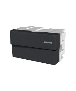 MODULO INTERRUPTOR (1 1/2 MODULO) PLATINUM JELUZ NEGRO