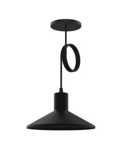 BELL11 COLGANTE SOMBRERO CHINO Ø24CM NEGRO