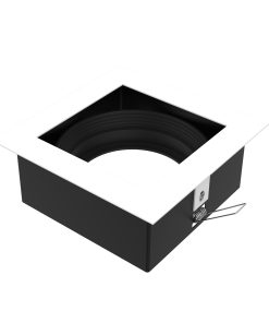 E4111 SPOT EMBUTIR 1 LUZ AR111 GU10 BLANCO TXT 18X18CM