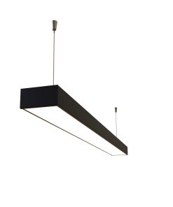 LINE 1200 COLGANTE LINEAL 2x18W P/TUBO LED NEGRO TXT