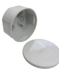 CAJA OCTOGONAL ESTANCA C/TAPA GRIS SOBREPONER GENROD