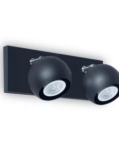 APLIQUE LEXUS TIPO 2 LUCES NEGRO BIPIN G9